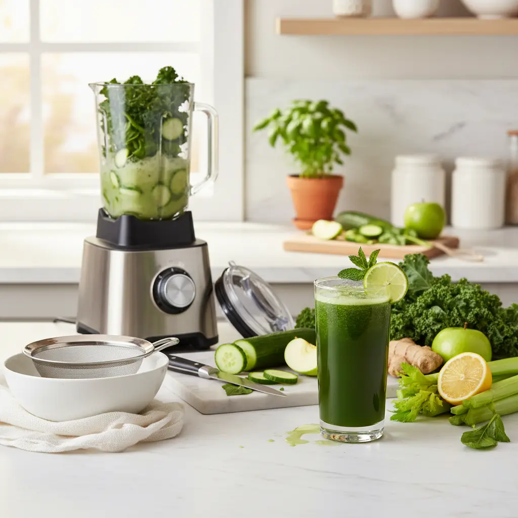 The Ultimate Green Juice Blender Hack (No Juicer Needed)